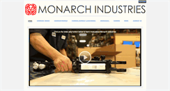 Desktop Screenshot of monarchindustries.com